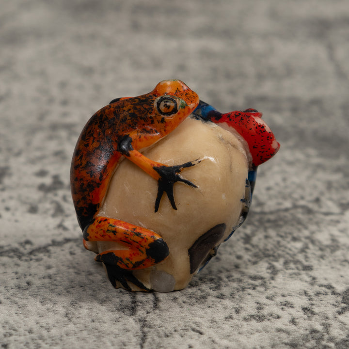 Double Poison Dart Frog Tagua Carving