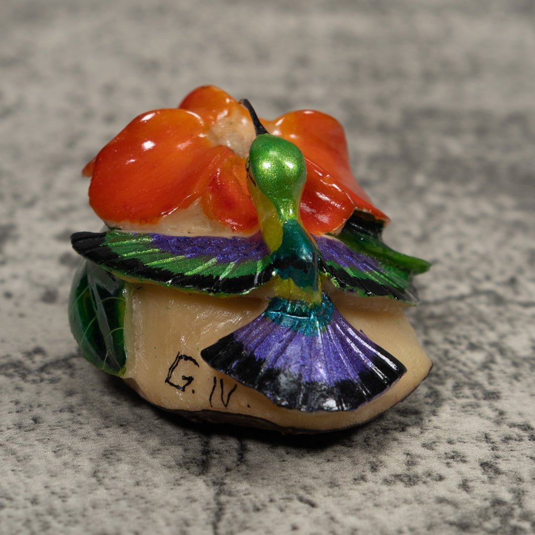 Hummingbird Tagua Carving