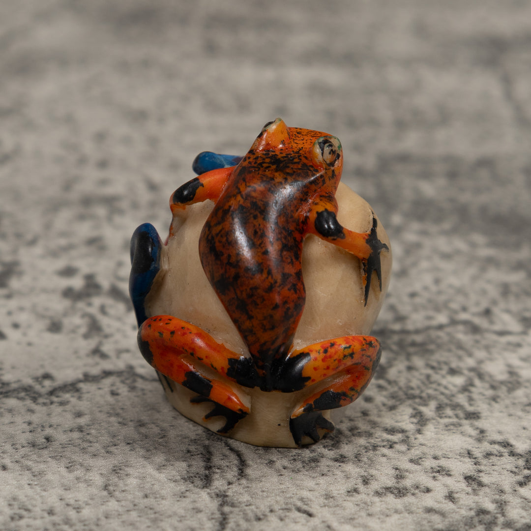 Double Poison Dart Frog Tagua Carving