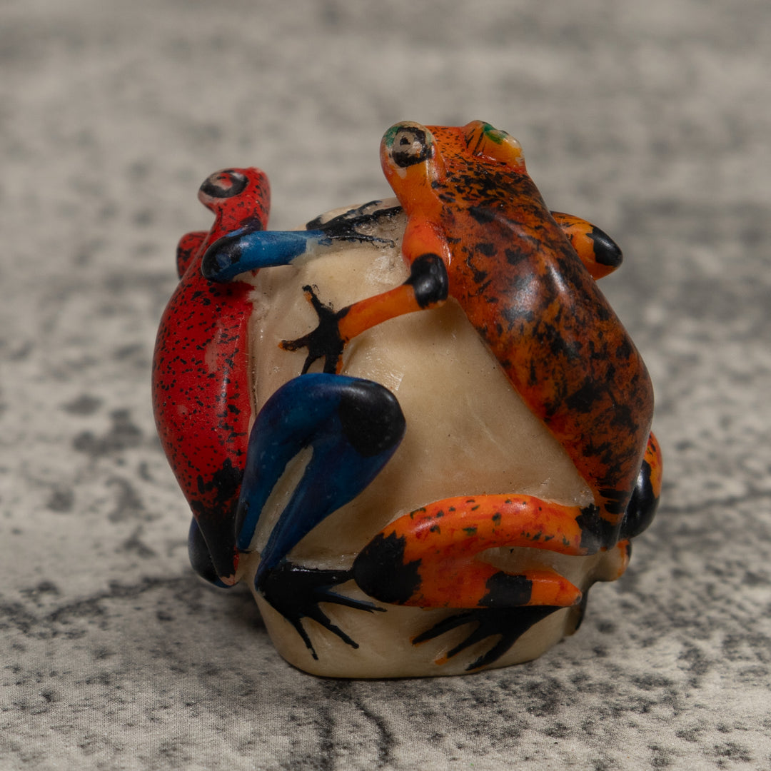 Double Poison Dart Frog Tagua Carving