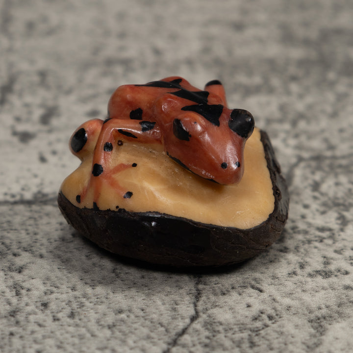 Vintage Poison Dart Frog Tagua Carving
