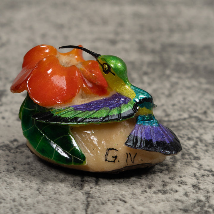 Hummingbird Tagua Carving