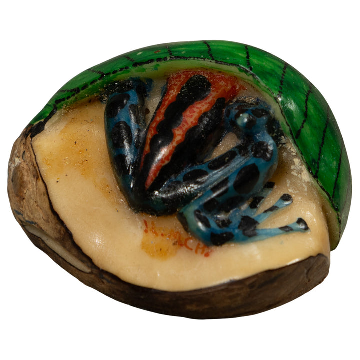 Hiding Poison Dart Frog Tagua Carving