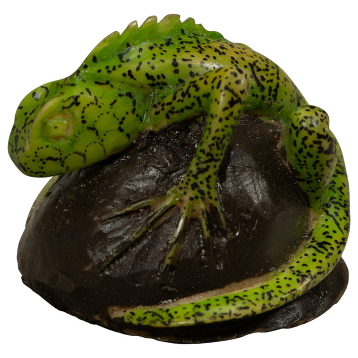 Vintage Iguana Lizard Reptile Tagua Carving