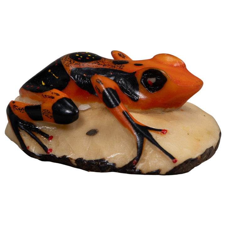 Vintage Poison Dart Frog Tagua Carving