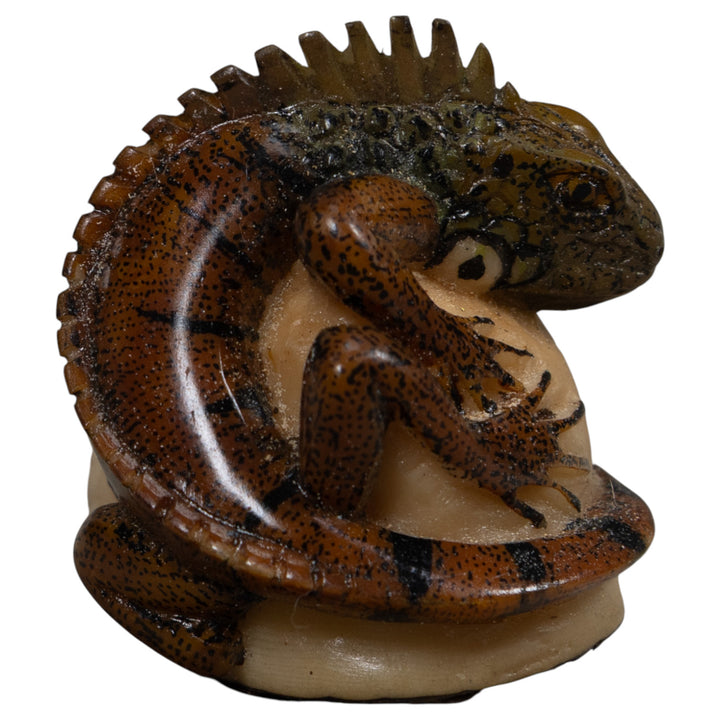 Iguana Lizard Reptile Tagua Carving