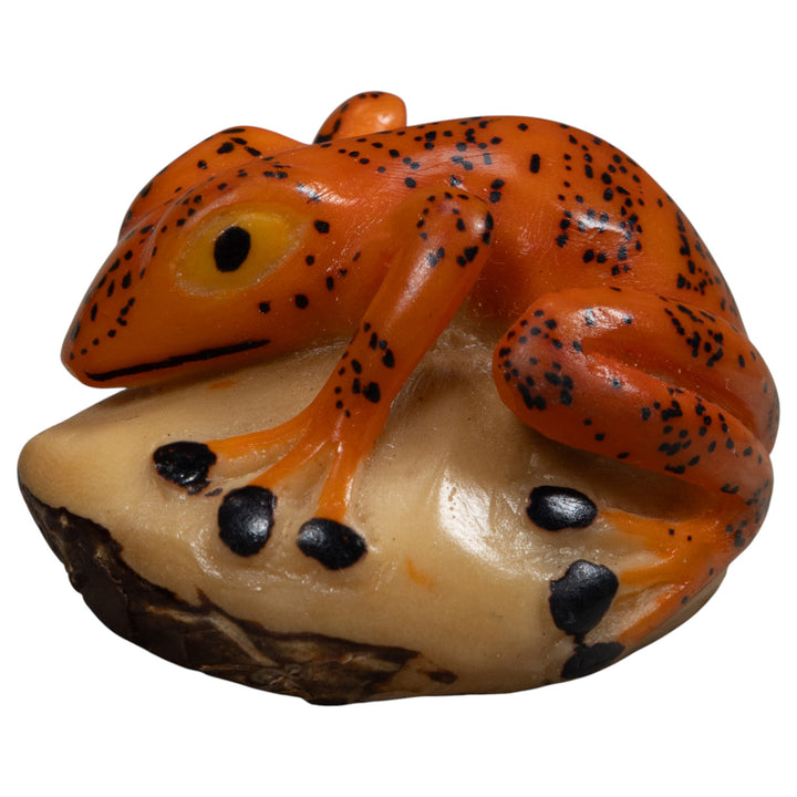Vintage Frog Tagua Carving