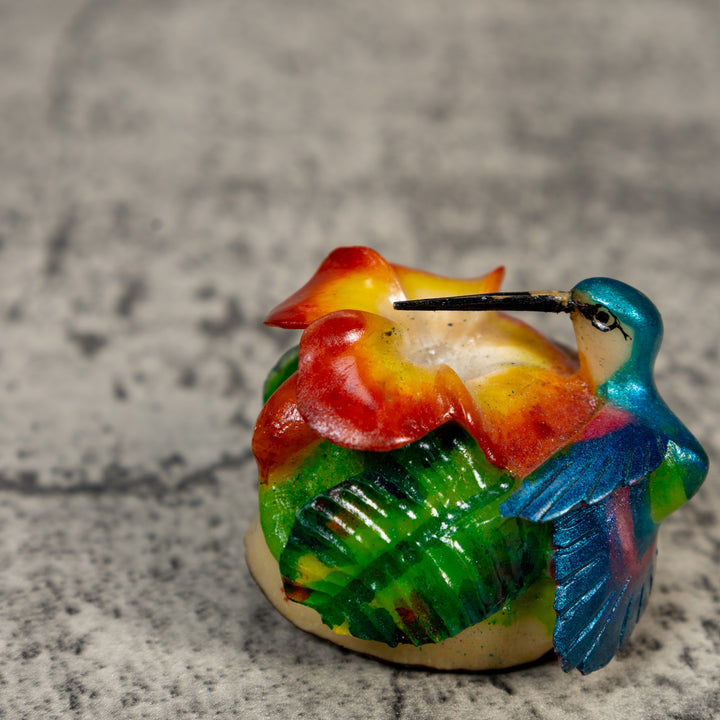 Stupendous Hummingbird Tagua Carving