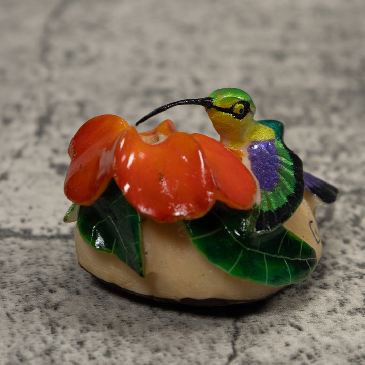 Hummingbird Tagua Carving
