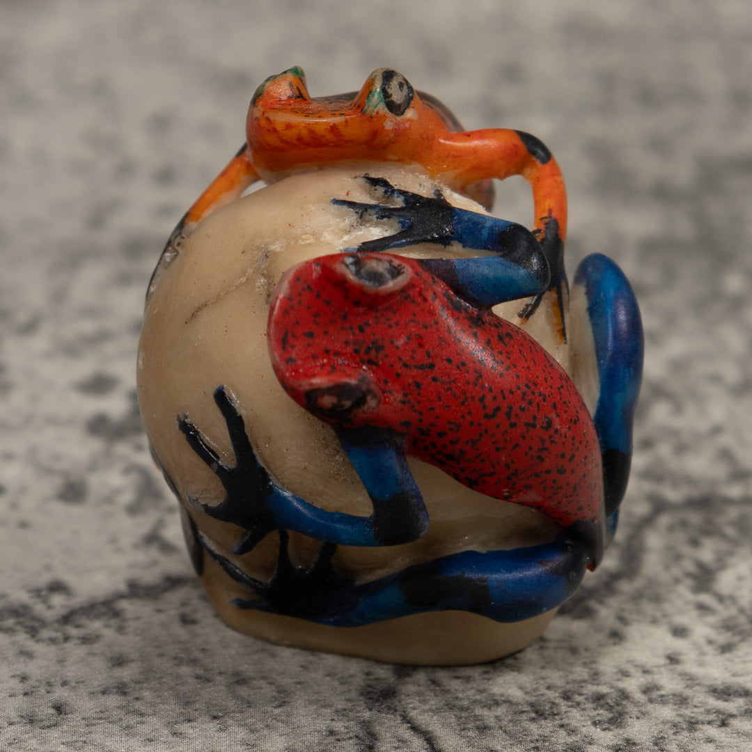 Double Poison Dart Frog Tagua Carving