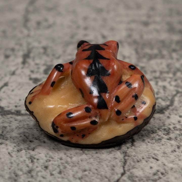 Vintage Poison Dart Frog Tagua Carving