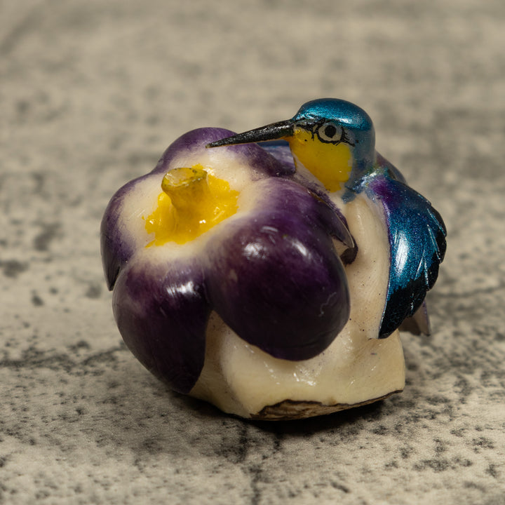 Hummingbird Tagua Carving