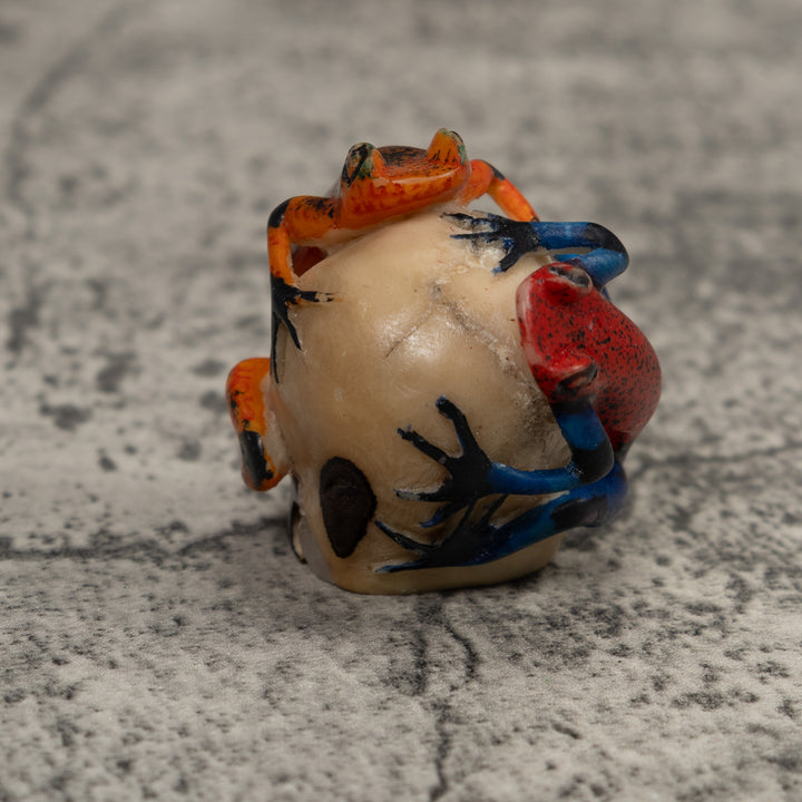 Double Poison Dart Frog Tagua Carving