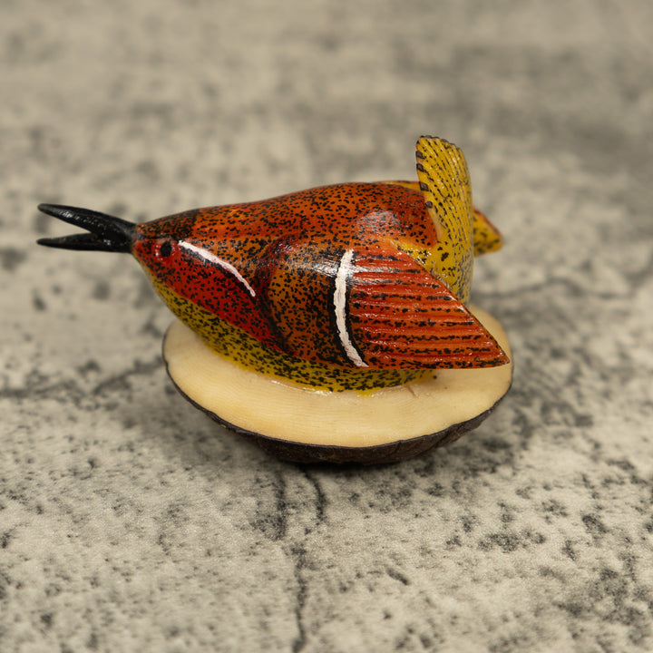 Seed Eater Bird Tagua Carving