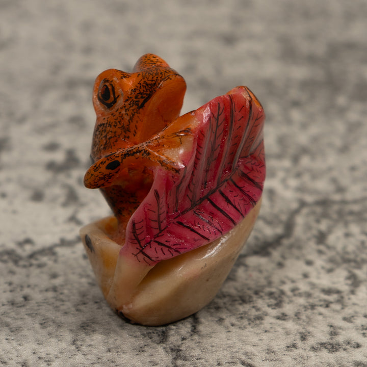 Vintage Frog Tagua Carving