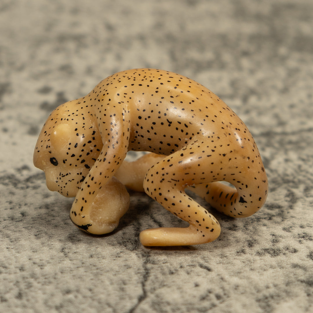Vintage White Monkey Tagua Carving
