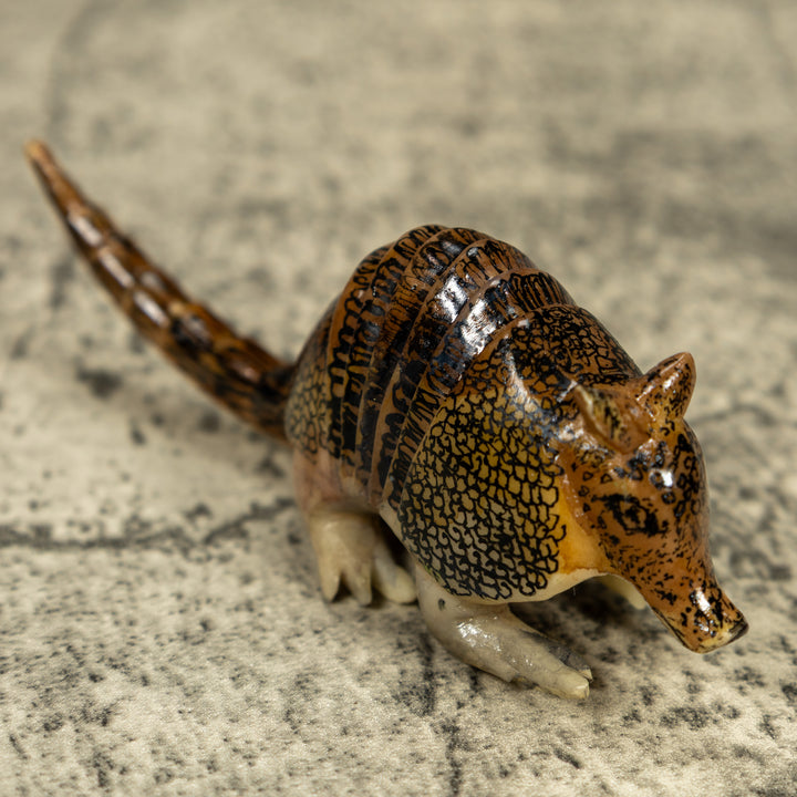 Vintage Armadillo Tagua Carving