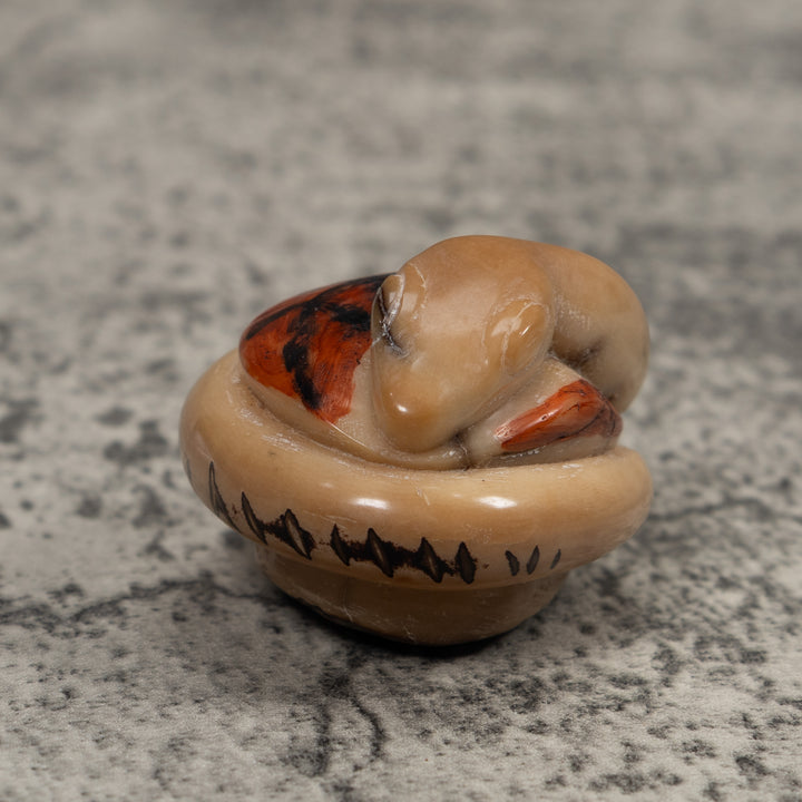 Vintage Snake Tagua Carving