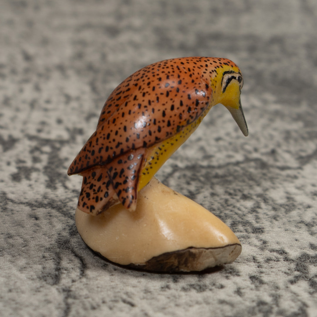 Vintage Bird Tagua Carving