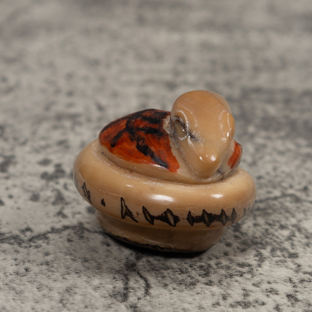 Vintage Snake Tagua Carving