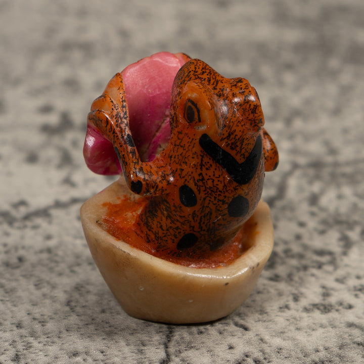 Vintage Frog Tagua Carving