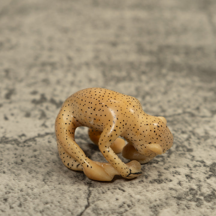 Vintage White Monkey Tagua Carving