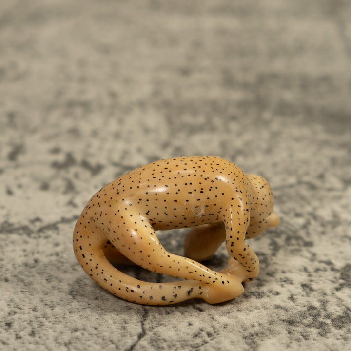 Vintage White Monkey Tagua Carving