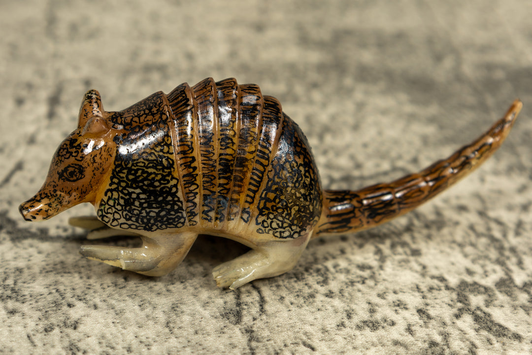 Vintage Armadillo Tagua Carving
