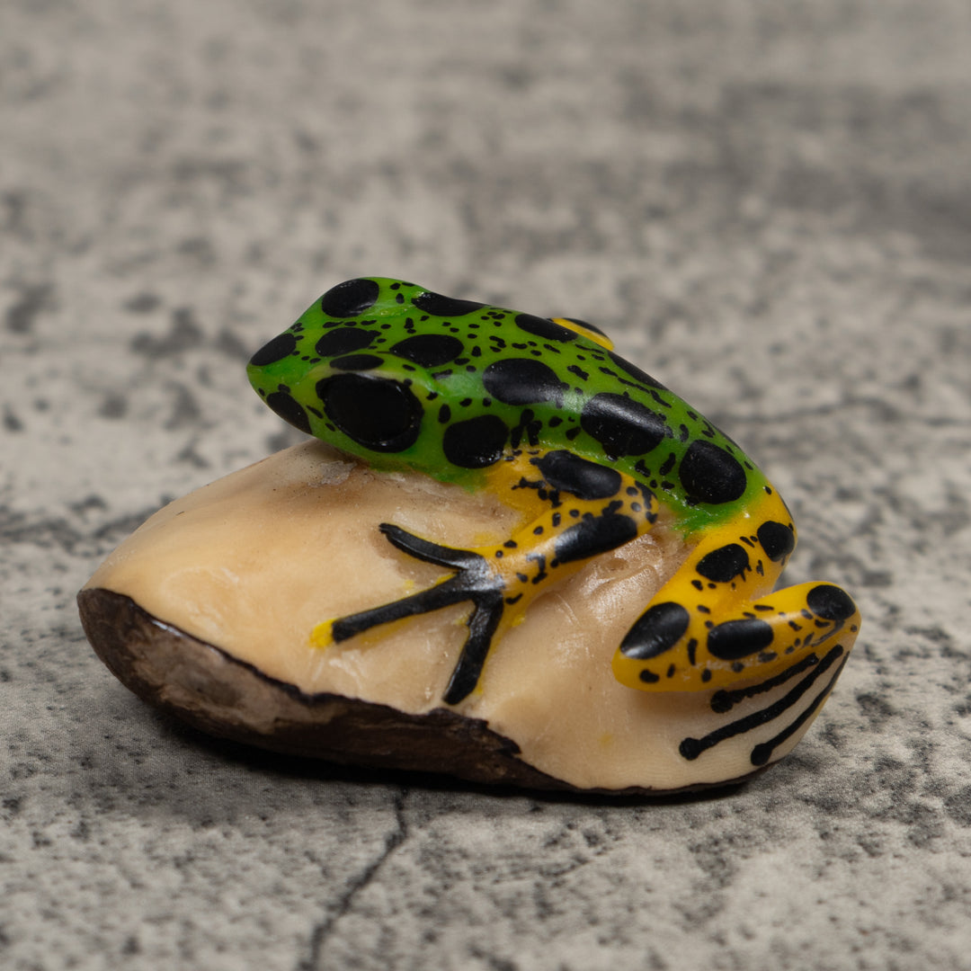 Vintage Frog Tagua Carving