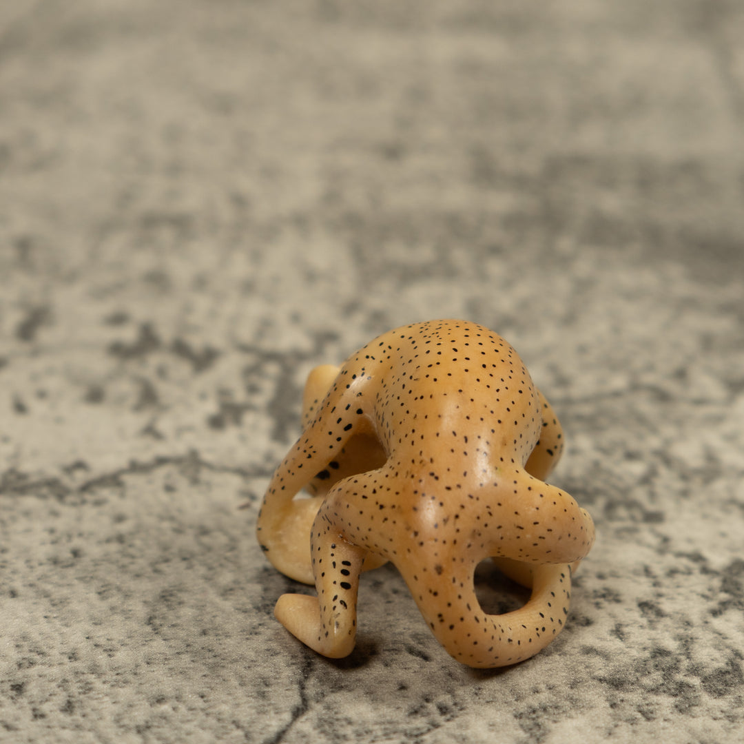 Vintage White Monkey Tagua Carving