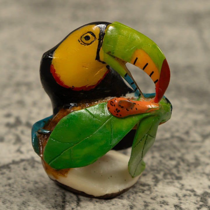 Toucan Parrot Bird Tagua Carving
