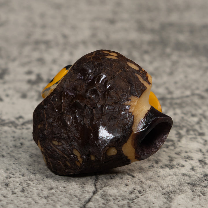 Gold And Black Poison Dart Frog Tagua Carving