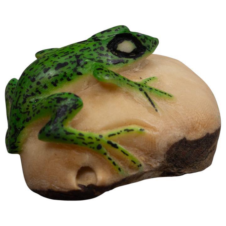 Vintage Frog Tagua Carving