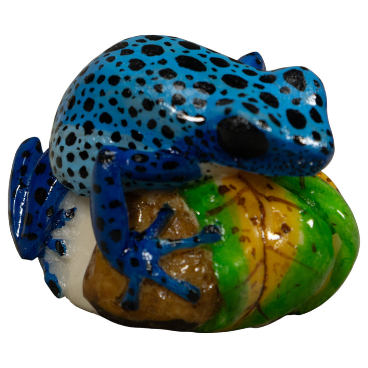 Blue Poison Dart Frog Tagua Carving
