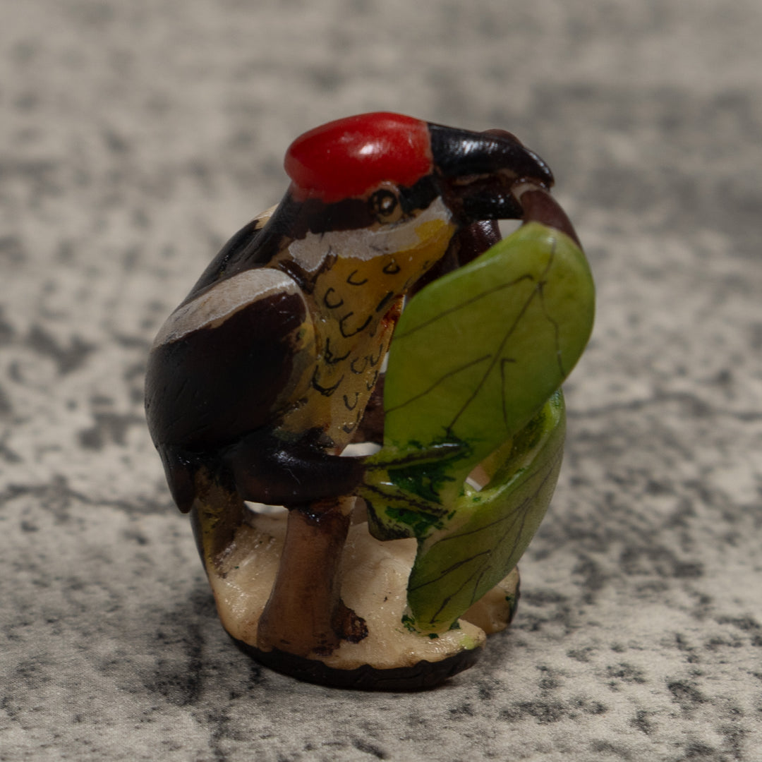 Woodpecker Bird Tagua Carving