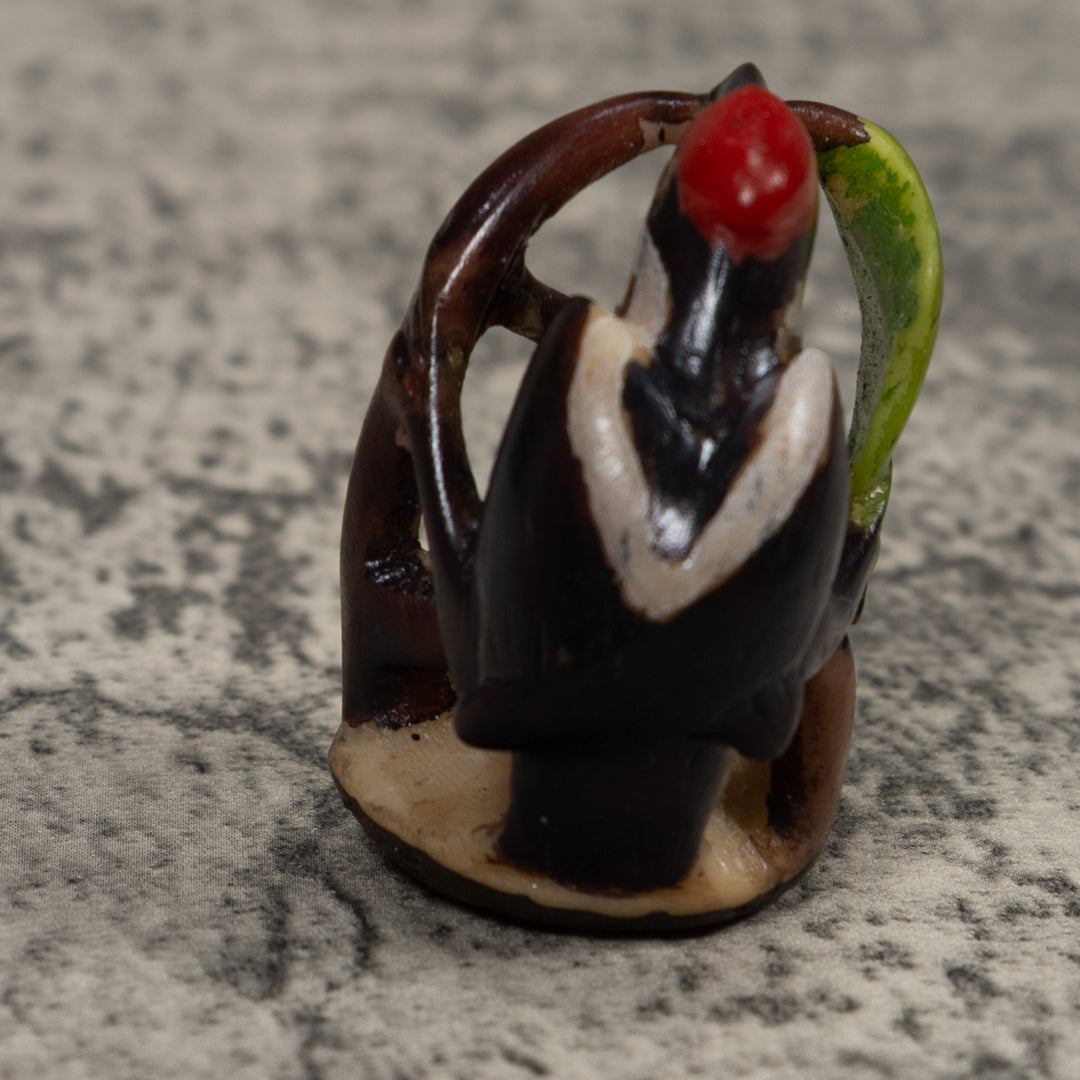 Woodpecker Bird Tagua Carving