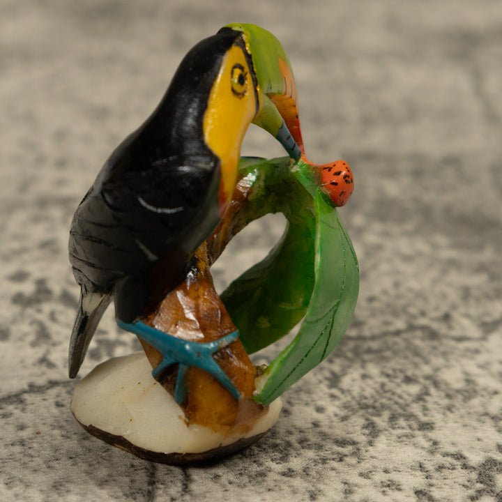 Toucan Parrot Bird Tagua Carving