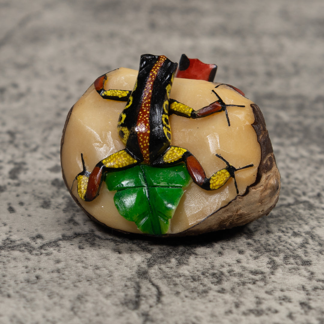 Double Poison Dart Frog Tagua Carving