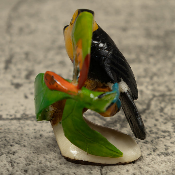 Toucan Parrot Bird Tagua Carving