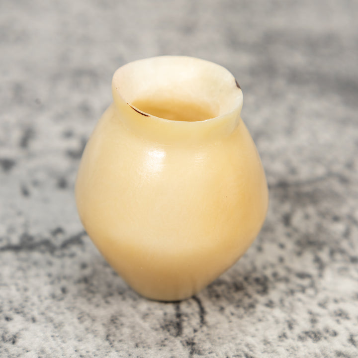 Simple White Vase Tagua Carving