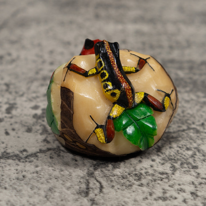 Double Poison Dart Frog Tagua Carving