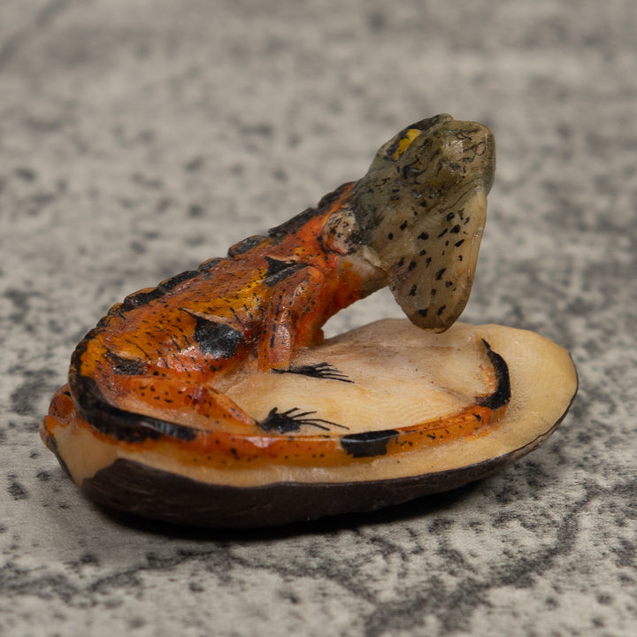 Iguana Lizard Reptile Tagua Carving