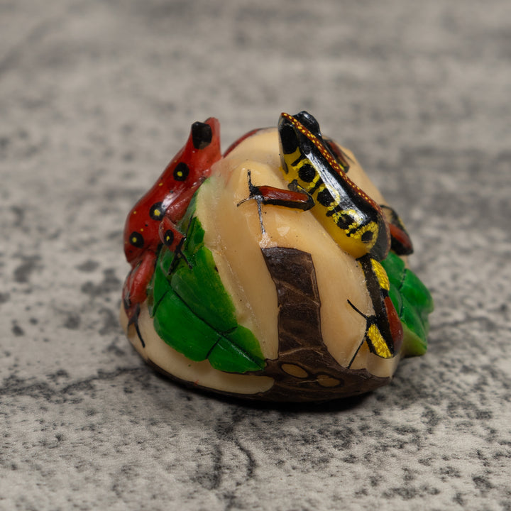 Double Poison Dart Frog Tagua Carving