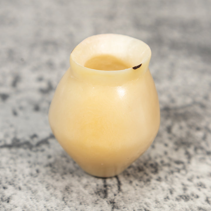 Simple White Vase Tagua Carving