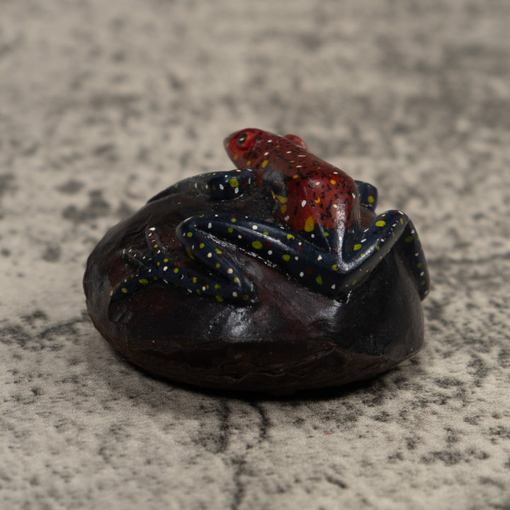 Vintage Frog Tagua Carving