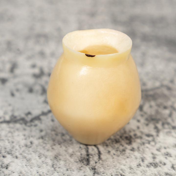 Simple White Vase Tagua Carving