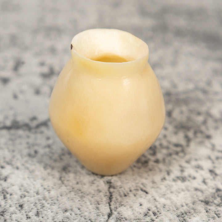 Simple White Vase Tagua Carving