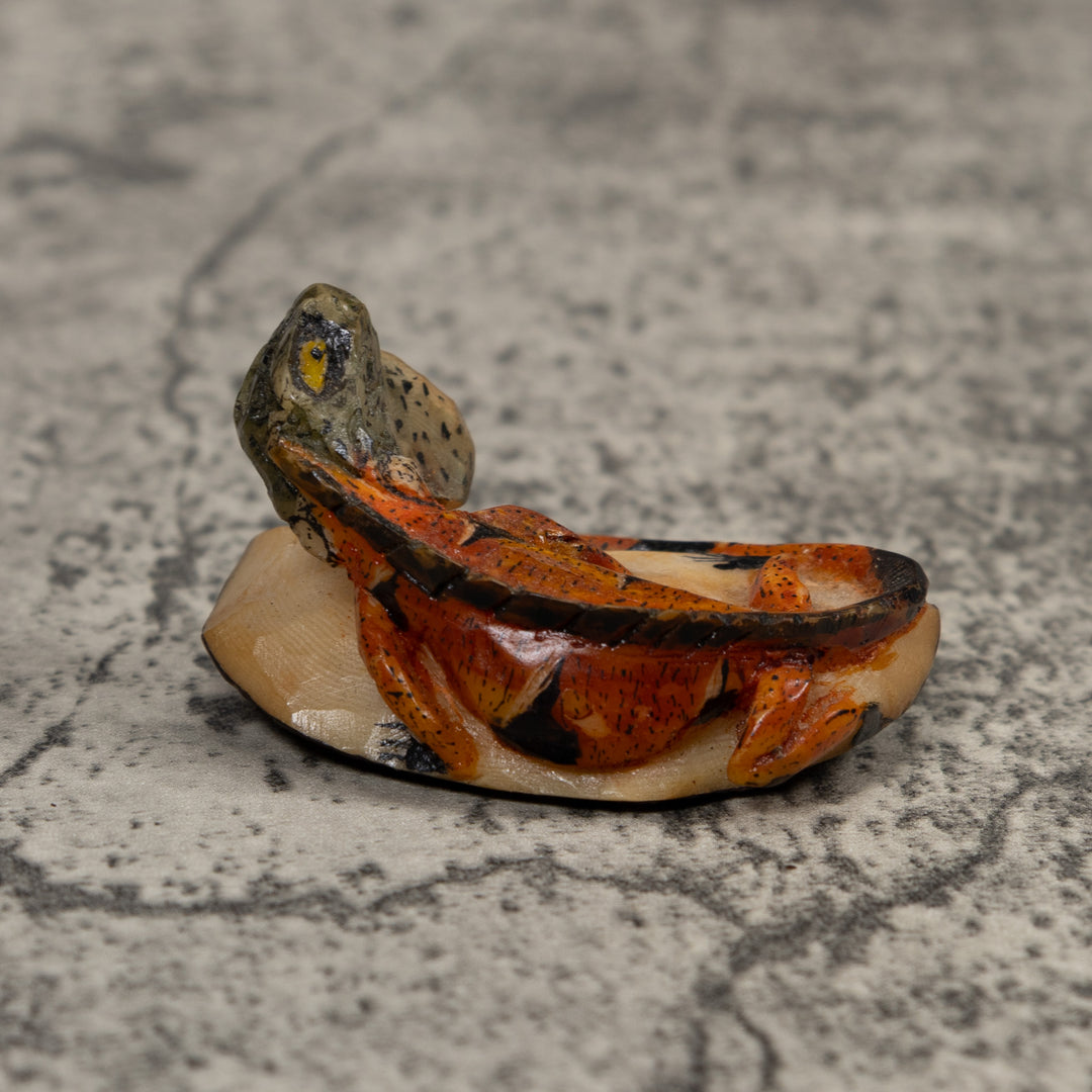 Iguana Lizard Reptile Tagua Carving