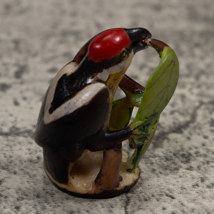 Woodpecker Bird Tagua Carving