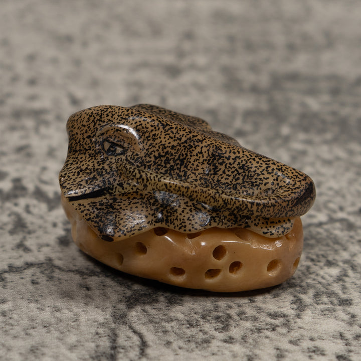 Ocean Stingray Coral Reef Tagua Carving